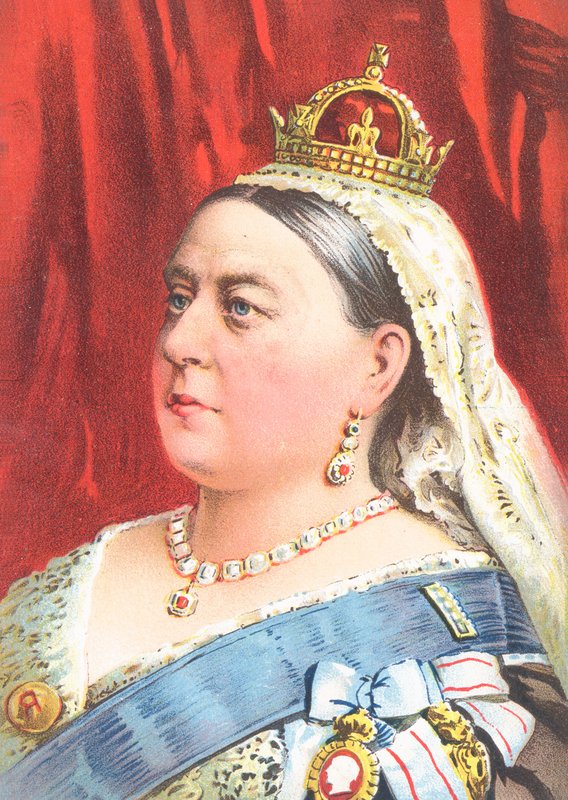 Reina Victoria - Tarjeta de felicitación de English School