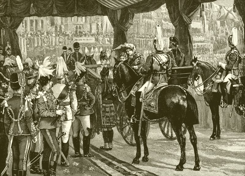 Reina Victoria, Jubileo, Abadía de Westminster, carruaje, caballos de English School