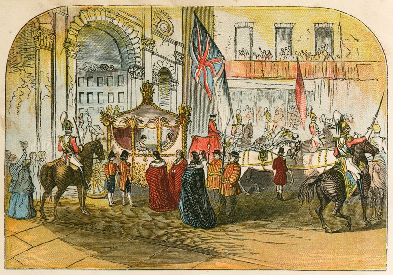 Primera visita de la Reina Victoria a la Ciudad (9 de noviembre de 1837) de English School