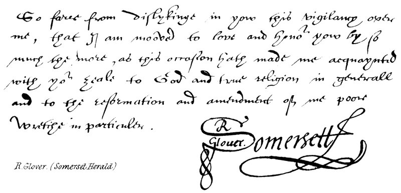 R Glover de English School