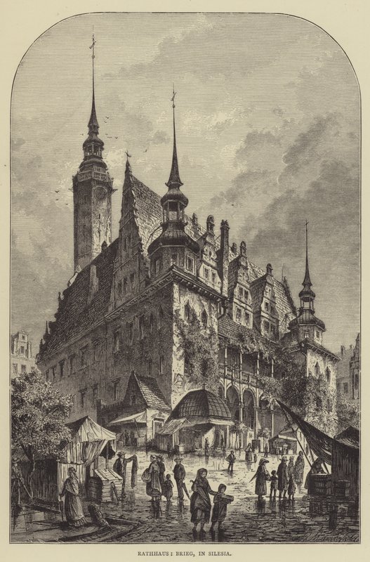 Rathaus, Brieg, en Silesia de English School