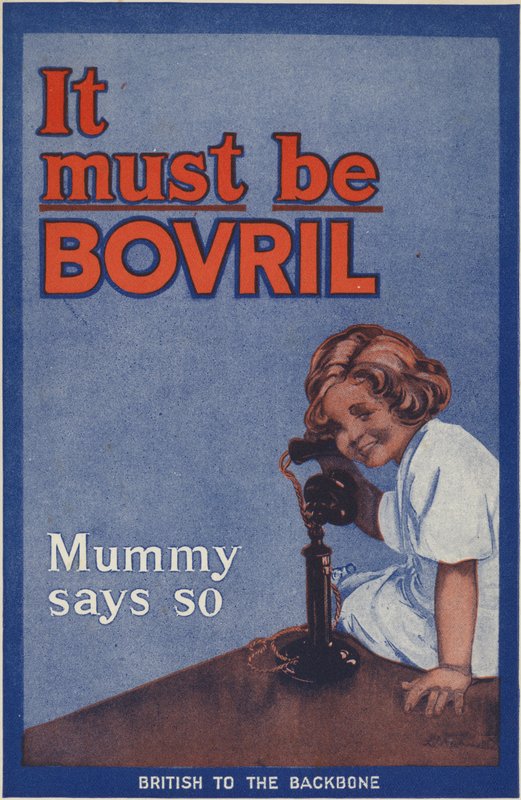 Contraportada del libro y diario de guerra Bovril Handy de English School