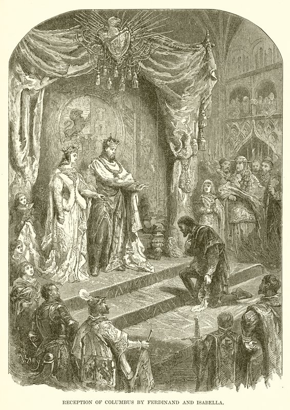 Recepción de Colón por Fernando e Isabel de English School