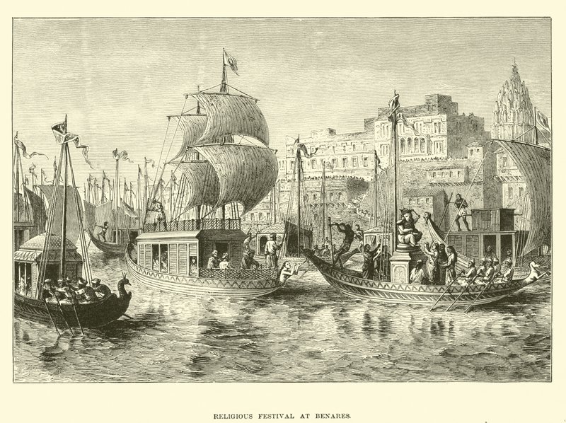 Festival religioso en Benarés de English School