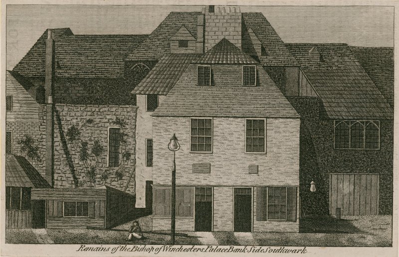 Restos del Palacio del Obispo de Winchester de English School