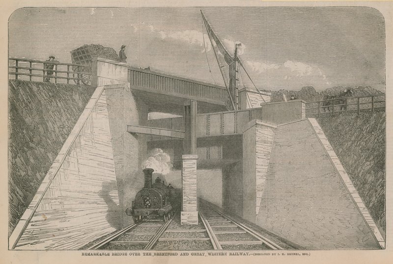 Puente notable sobre el Brentford y el Gran Ferrocarril del Oeste de English School