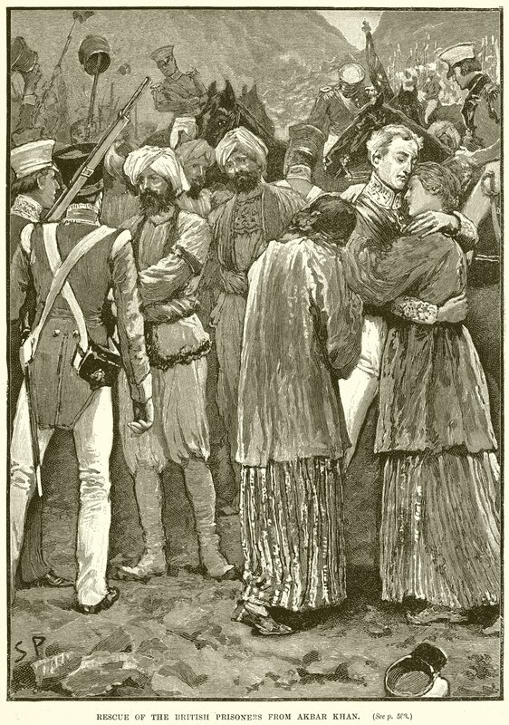 Rescate de los prisioneros británicos de Akbar Khan de English School