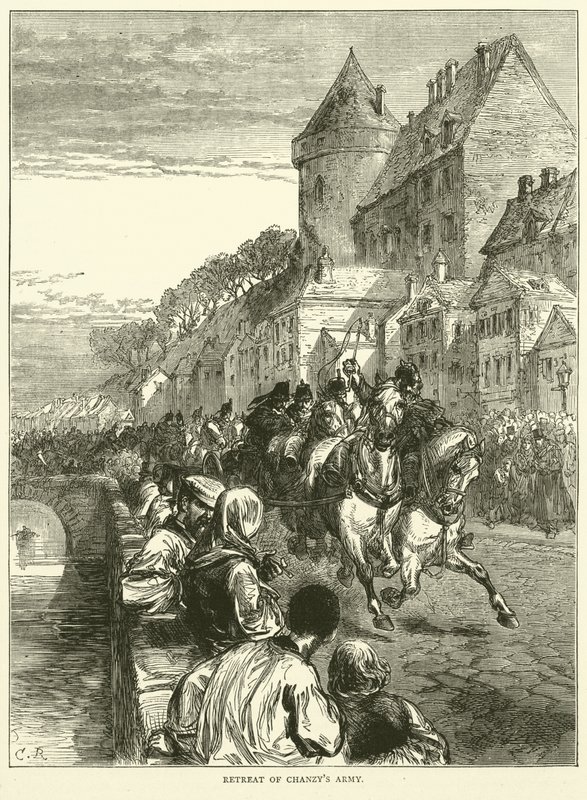 Retirada del ejército de Chanzy, enero 1871 de English School