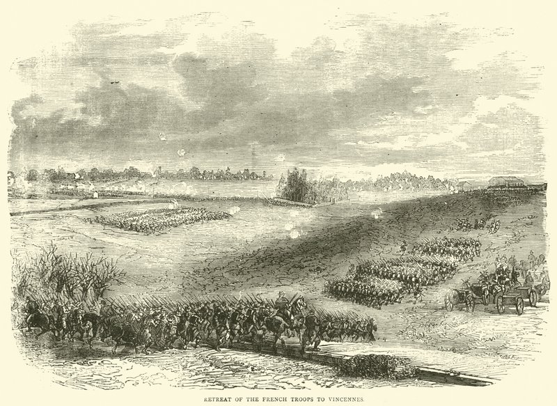 Retirada de las tropas francesas a Vincennes, diciembre 1870 de English School