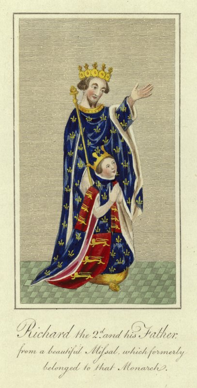 Ricardo II y su padre de English School