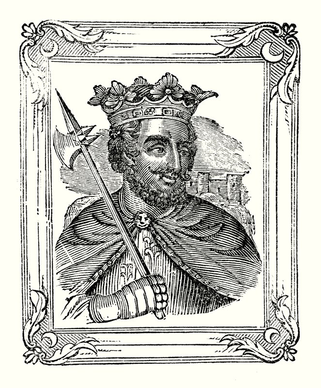 Ricardo I nació en 1157, coronado en 1189, y murió en 1199 de English School