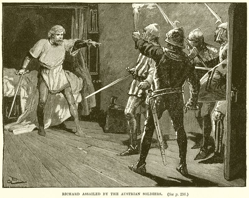 Ricardo asaltado por los soldados austríacos de English School