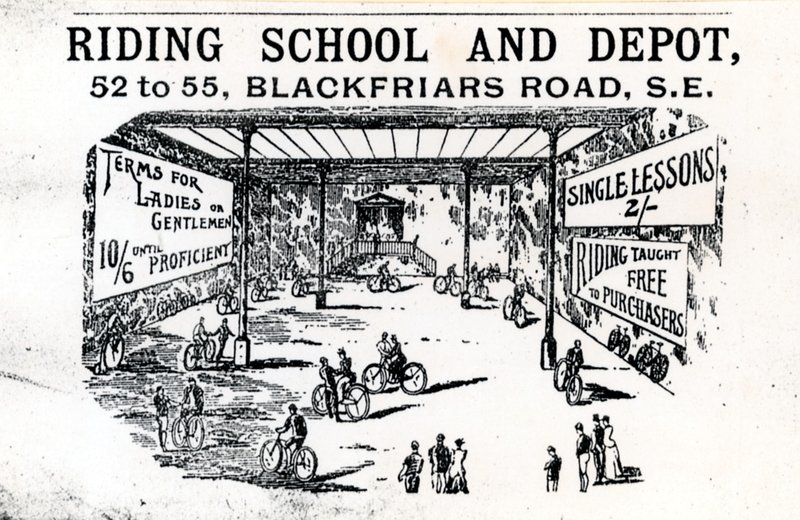 Escuela de Equitación y Depósito, Blackfriars Road de English School