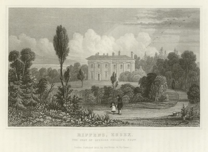 Riffens, Essex, la Residencia de Spencer Phillips, Esquire de English School