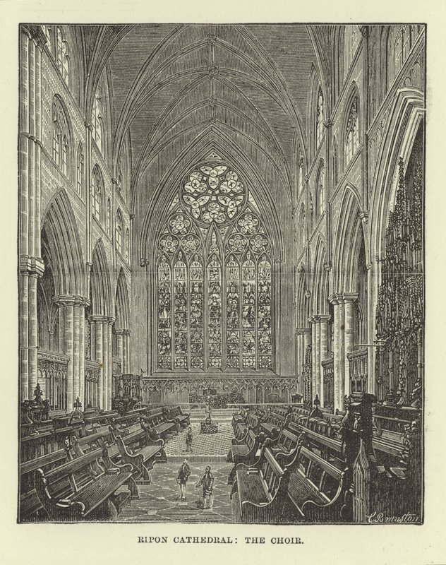 Catedral de Ripon, el Coro de English School