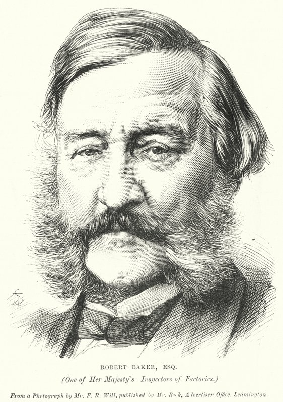 Robert Baker, Uno de los Inspectores de Fábricas de Su Majestad (grabado) de English School