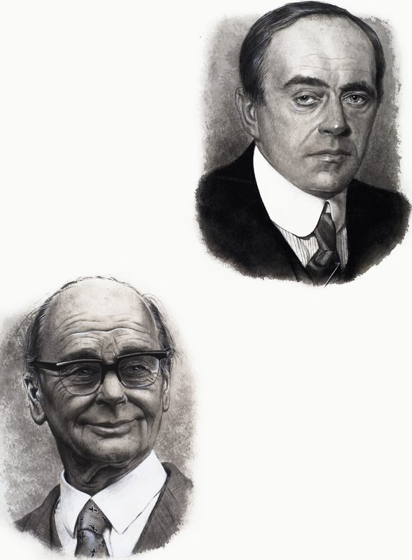 Robert Falcon Scott y Peter Scott de English School