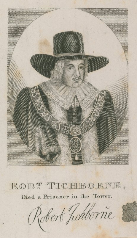 Robert Tichborne, murió prisionero en la Torre; Alcalde de Londres 1651 de English School
