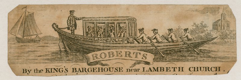 Roberts, cerca de la Casa de Botes del Rey junto a la Iglesia de Lambeth de English School
