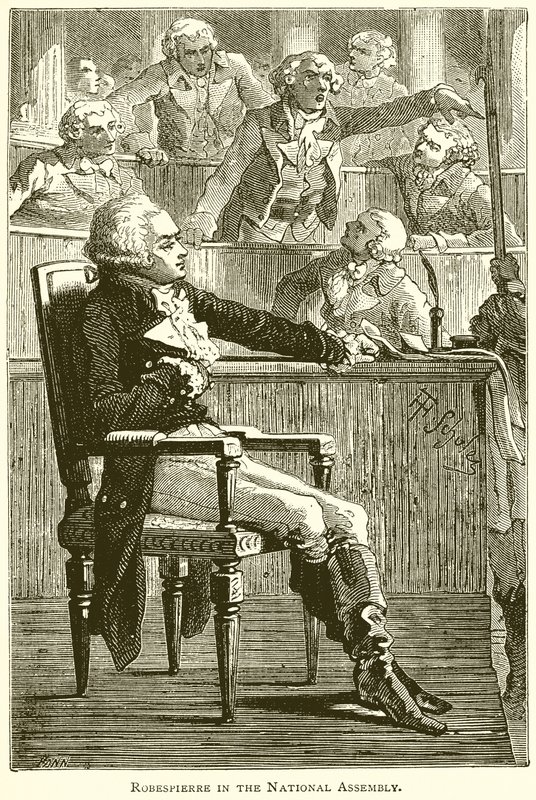 Robespierre en la Asamblea Nacional de English School