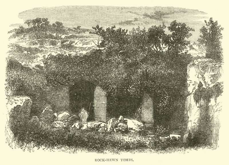 Tumbas excavadas en la roca de English School