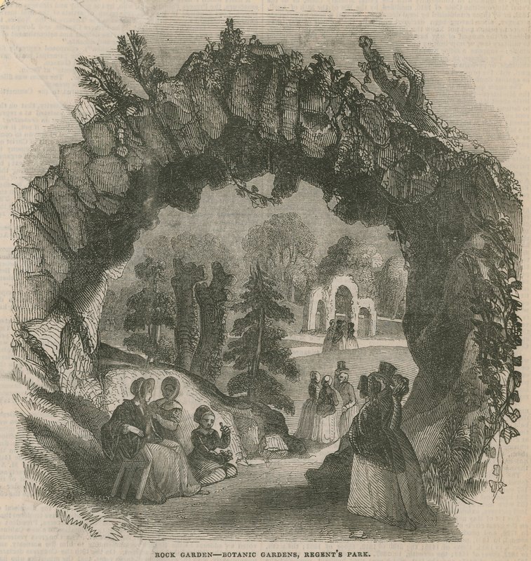 Jardín de rocas en los Jardines Botánicos de English School