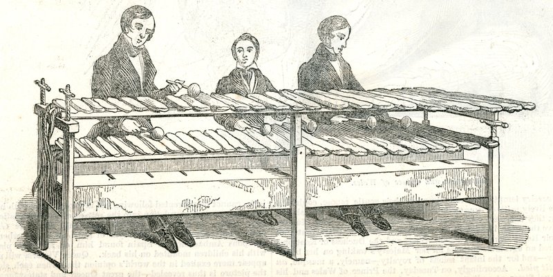 Música rock. Demostrada en Bond Street en 1842 de English School