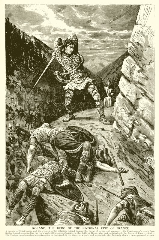 Rolando, el héroe de la epopeya nacional de Francia de English School