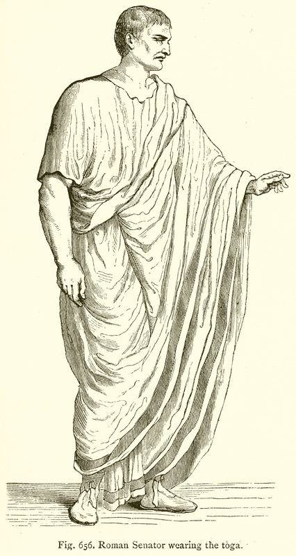 Senador romano con toga de English School
