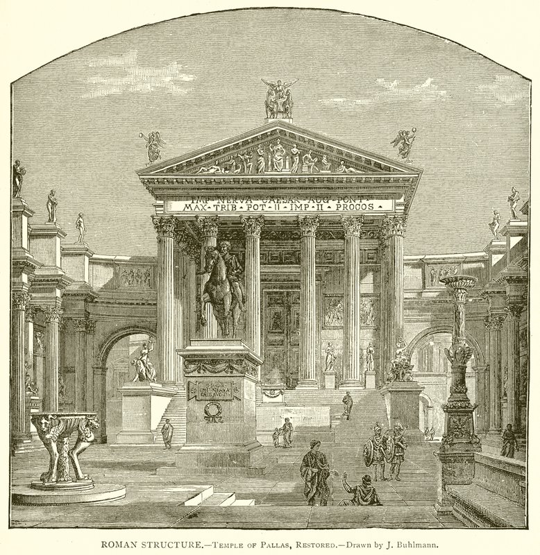 Estructura romana.--Templo de Palas, restaurado de English School