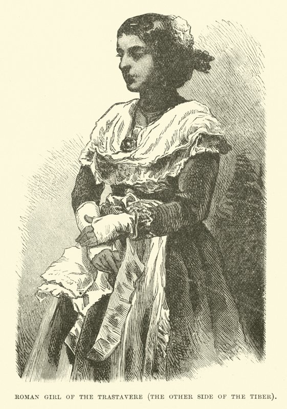 Chica romana del Trastévere, al otro lado del Tíber de English School