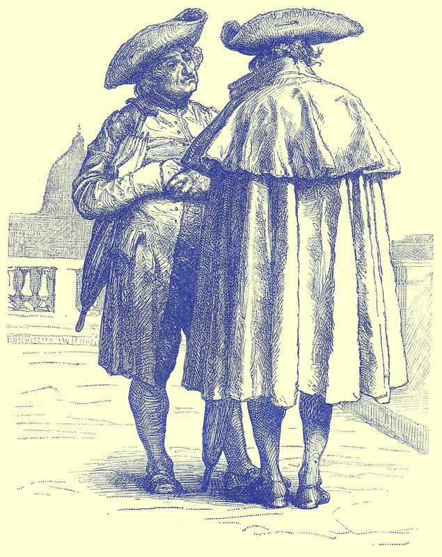 Sacerdotes romanos, ilustración de Viajes Ilustrados, editado por H. W. Bates, publicado c.1880 de English School