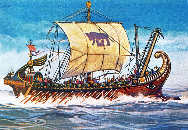 Buque de guerra romano de English School