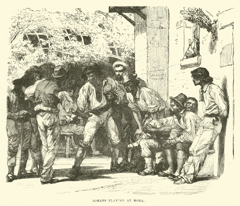 Romanos jugando a Mora de English School