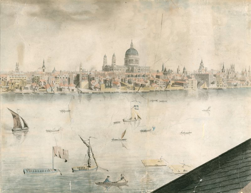 Vista desde la azotea de la Catedral de San Pablo, Londres, y el Río Támesis de English School