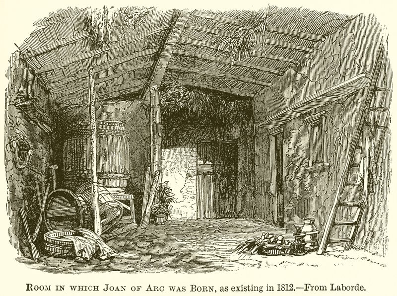 Habitación en la que Nació Juana de Arco, Existente en 1812 de English School