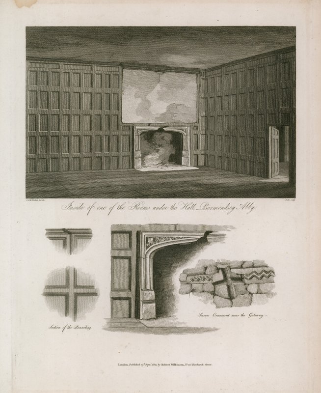 Habitación bajo el salón, Abadía de Bermondsey de English School