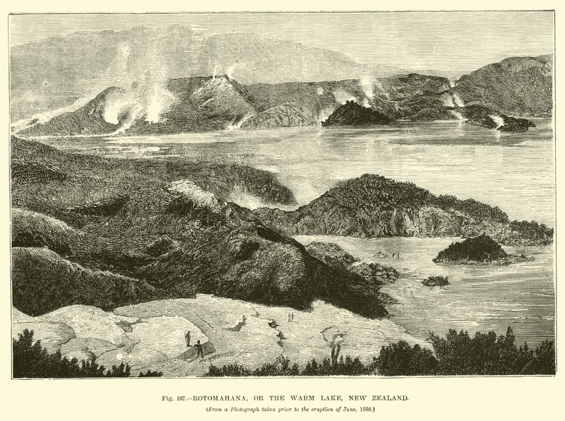 Rotomahana, o el Lago Caliente, Nueva Zelanda de English School