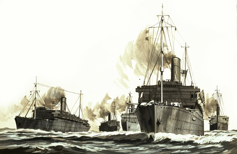 Barcos de la Línea Real de Correo en servicio durante la Primera Guerra Mundial de English School