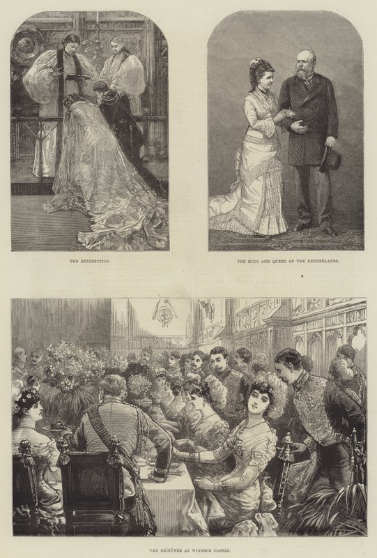 Boda real del príncipe Leopoldo y la princesa Helena (grabado) de English School