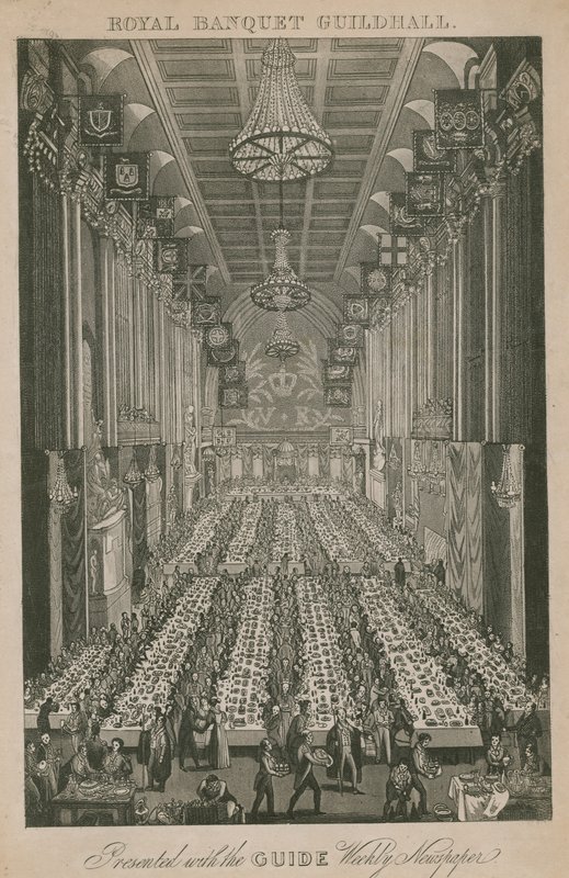 Banquete Real, Guildhall, Londres de English School