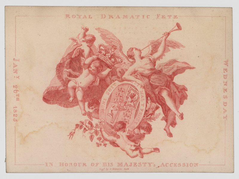 Fiesta dramática real en honor del aniversario de la ascensión del Rey Jorge IV, 26 de enero de 1825 de English School