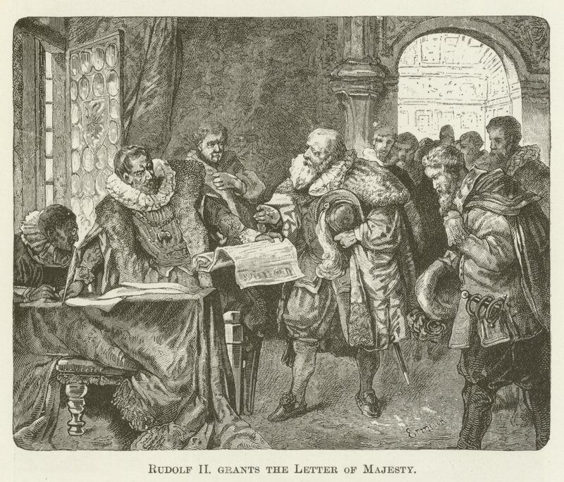 Rodolfo II concede la Carta de Majestad de English School