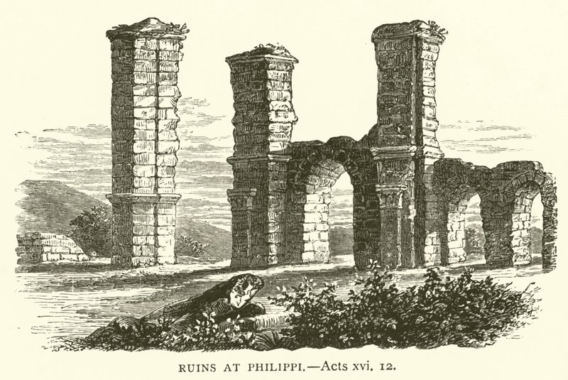 Ruinas en Filipos, Hechos, xvi de English School