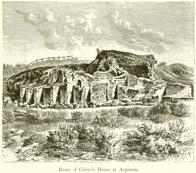 Ruinas de la casa de Cicerón en Arpino de English School