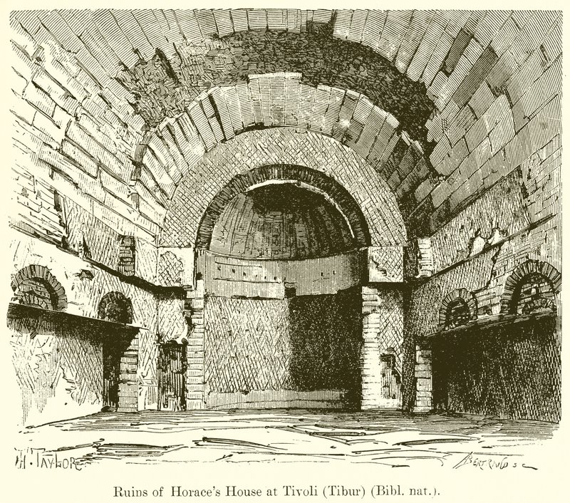 Ruinas de la casa de Horacio en Tívoli (Tibur) de English School