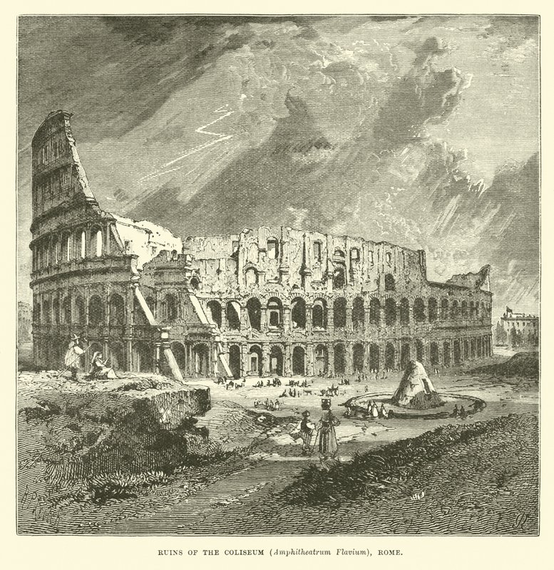 Ruinas del Coliseo, Anfiteatro Flavio, Roma de English School