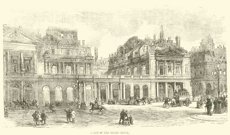 Ruinas del Palais Royal, mayo 1871 de English School
