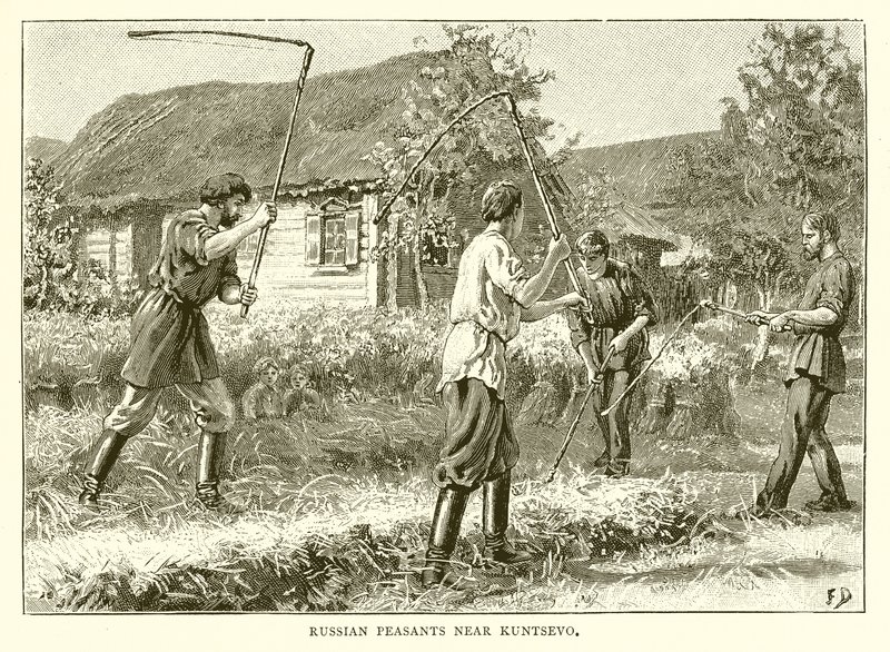 Campesinos rusos cerca de Kuntsevo de English School