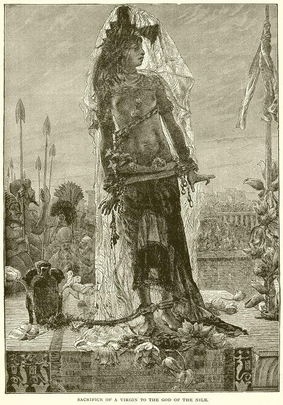 Sacrificio de una Virgen al Dios del Nilo de English School